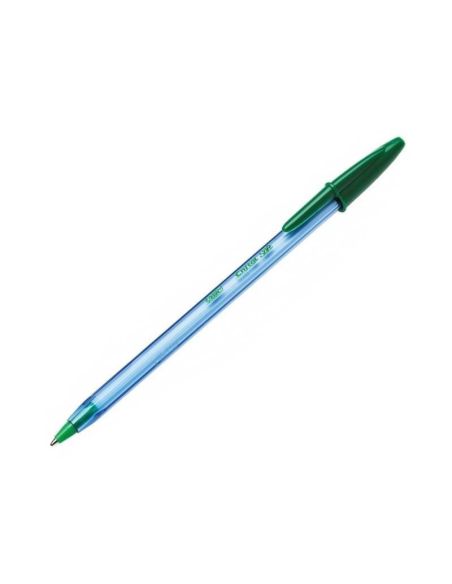 Boligrafo verde  bic cristal soft 1.2 mm