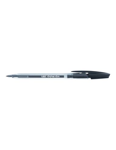 Boligrafo negro bic cristal clic