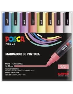 Estuche Pastel Marcador De Pintura 8Uds Posca
