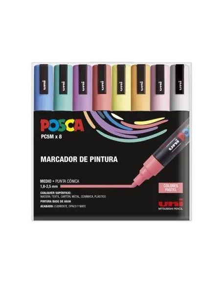 Estuche Pastel Marcador De Pintura 8Uds Posca