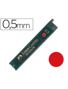 Minas Faber De Colores 9085 0,5 Mm Roja -Estuche De 12 Minas