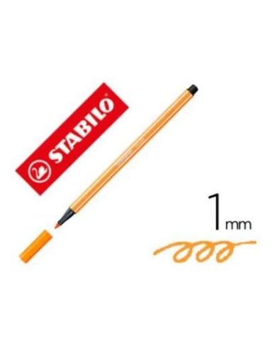 Rotulador Stabilo Acuarelable Pen 68 Naranja Neon 1 Mm