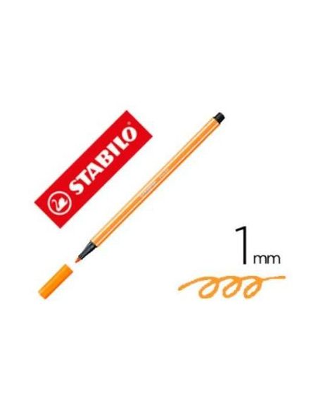 Rotulador Stabilo Acuarelable Pen 68 Naranja Neon 1 Mm