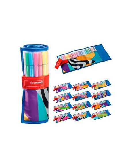 Rotulador Stabilo Acuarelable Pen 68 Just Like You Estuche Rollerset De 25 Unidades Colores Surtidos