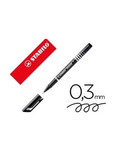 Rotulador Stabilo Sensor Punta De Fibra 0,3 Mm Negro