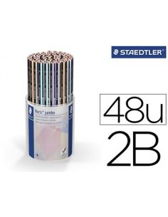 Lapices De Colores Staedtler 119 Triplus 2B Color Pastel Bote De 48 Unidades Colores Surtidos