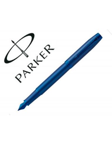 Pluma Parker Im Professionals Monochrome Blue Plumin F En Estuche De Regalo