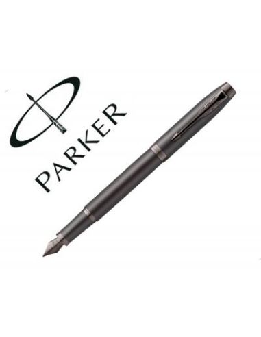 Pluma Parker Im Professionals Monochrome Bronce Plumin F En Estuche De Regalo