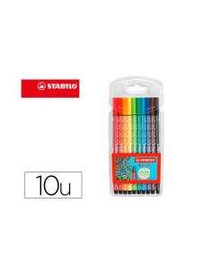 Rotulador Stabilo Acuarelable Pen 68 Estuche Carton De 10 Unidades Colores Surtidos