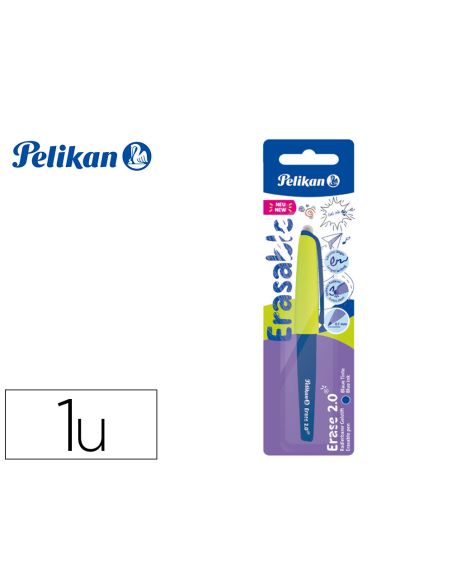 Roller Pelikan Erase 2.0 Borrable Punta 0,7 Mm Tinta Gel Color Azul