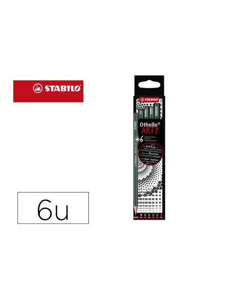 Lapices De Grafito Stabilo Othello Arty Line Estuche Carton De 6 Unidades Durezas Surtidas