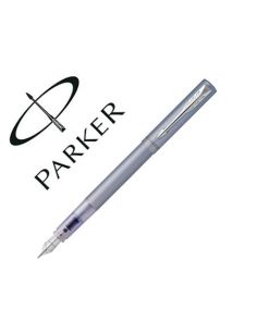 Pluma Parker Vector Xl Silver Blue Plumin F