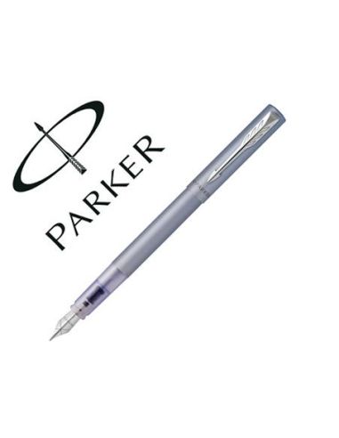 Pluma Parker Vector Xl Silver Blue Plumin F