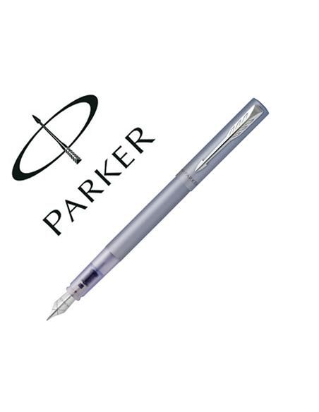 Pluma Parker Vector Xl Silver Blue Plumin F