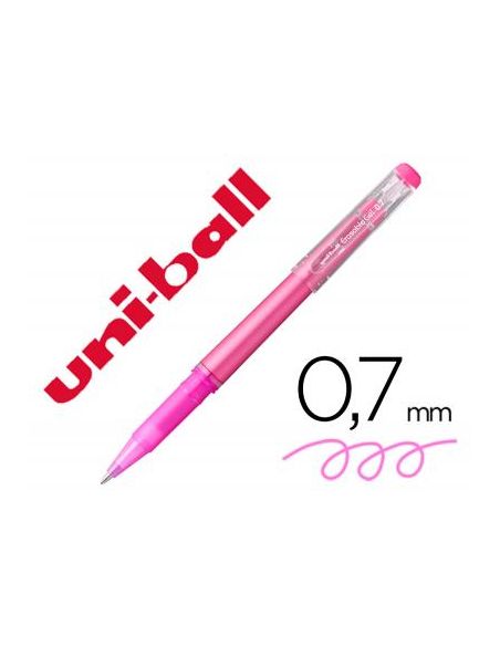 Rotulador Uni-Ball Roller Uf-222 Tinta Gel Borrable 0,7 Mm Rosa