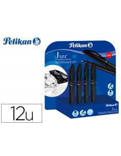 Boligrafo Pelikan Jazz Black Diamond Expositor De 12 Unidades
