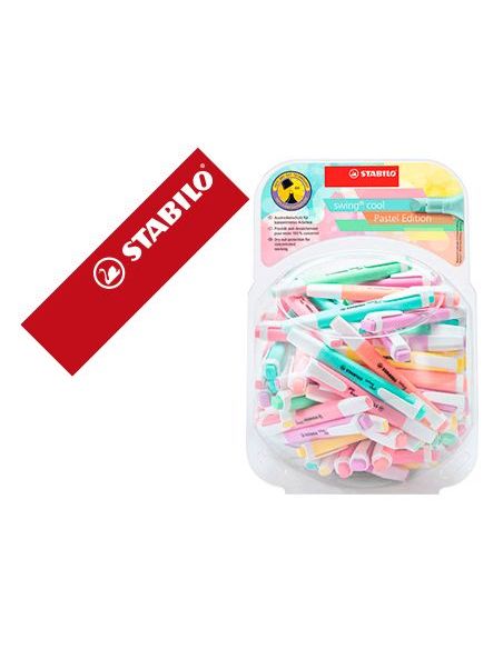 Rotulador Stabilo Fluorescente Swing Cool Pastel Expositor Bombonera De 100 Unidades Colores Surtidos