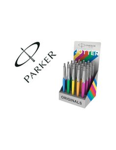 Boligrafo Parker Jotter Plastic Original Expositor De 20 Unidades Colores Surtidos