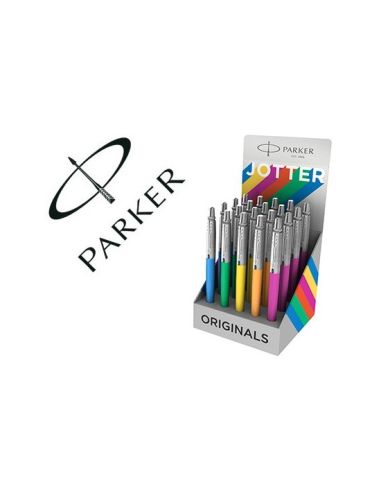 Boligrafo Parker Jotter Plastic Original Expositor De 20 Unidades Colores Surtidos