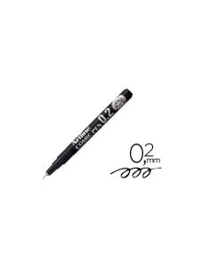 Rotulador Artline Calibrado Micrometrico Negro Comic Pen Ek-282 Punta Poliacetal 0,2 Mm Resistente Al Agua