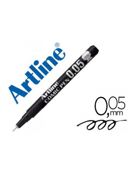 Rotulador Artline Calibrado Micrometrico Negro Comic Pen Ek-2805 Punta Poliacetal 0,05 Mm Resistente Al Agua