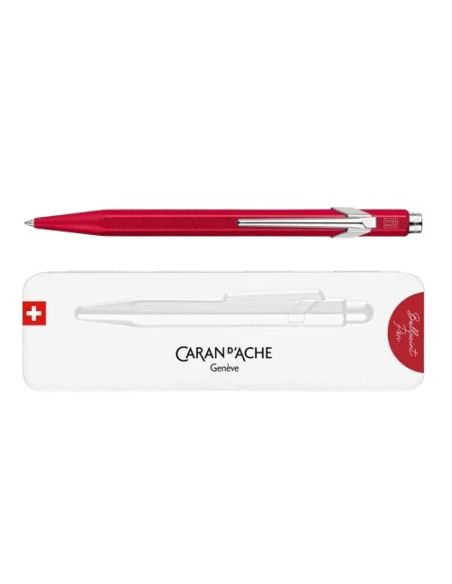 Boligrafo Caran D'Ache 849 Rojo Punta Media