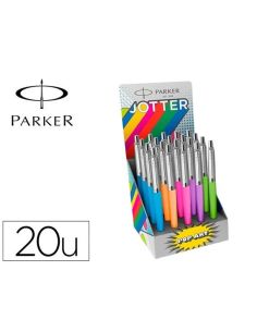 Boligrafo Parker Jotter Core Expositor De 20 Unidades Colores Surtidos