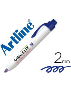 Rotulador Artline Clix Pizarra Ek-573A Azul Punta Retractil Redonda 2 Mm