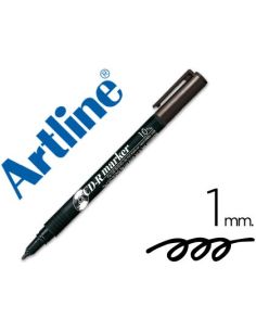 Rotulador Artline Para Cd Punta De Fibra Permanente Ek-884 Negro -Punta Redonda 1.0 Mm