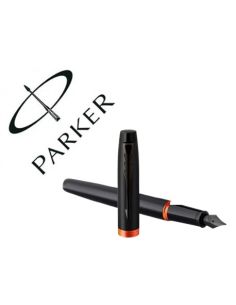 Pluma Parker Im Professionals Vibrant Orange Ring Plumin F En Estuche De Regalo
