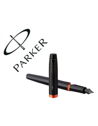 Pluma Parker Im Professionals Vibrant Orange Ring Plumin F En Estuche De Regalo