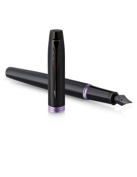 Pluma Parker Im Professionals Vibrant Purple Ring Plumin F En Estuche De Regalo