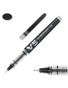 Rotulador V5 Negro Recargable + Recambio
