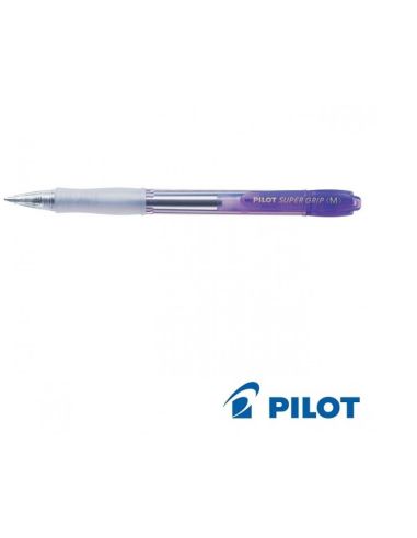 Boligrafo Violeta Pilot Super Grip Neon