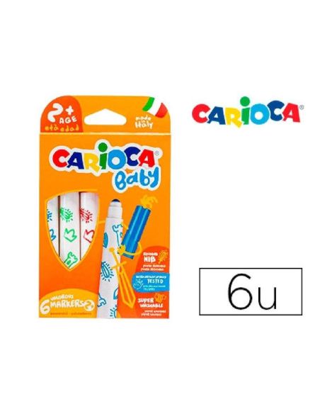 Blister 6 Super Rotuladores Alpino Baby- Facil Aplicación
