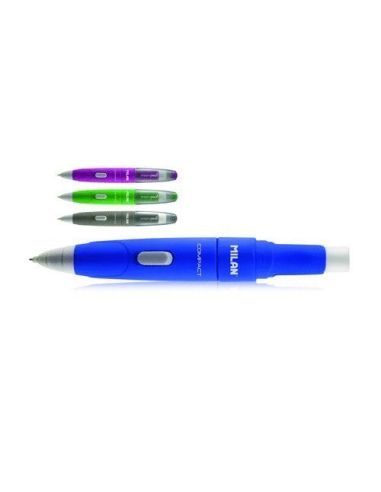 Portaminas Milan Eraser & Pencil Compact Mix 0.7