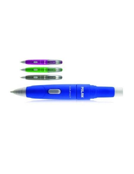 Portaminas Milan Eraser & Pencil Compact Mix 0.7