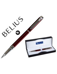 Roller Belius Nuremberg Rojo Punta 0,5 Mm Tinta Azul En Estuche