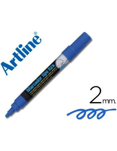 Rotulador Artline Pizarra Verdes-Negras Epw-4-Az Color Azul -Bolsa De 4 Rotuladores