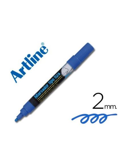 Rotulador Artline Pizarra Verdes-Negras Epw-4-Az Color Azul -Bolsa De 4 Rotuladores