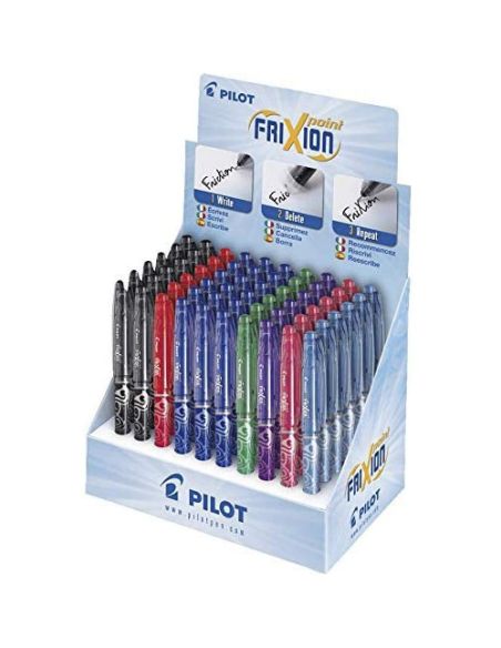 Boligrafo Pilot Frixion Punta De Aguja -Expositor Colores Surtidos