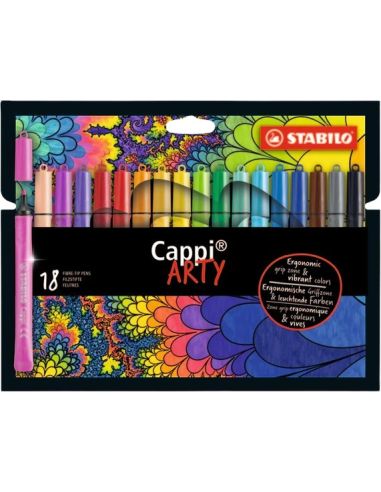Rotuladores Stabilo Cappi Arty 18 Colores Surtidos