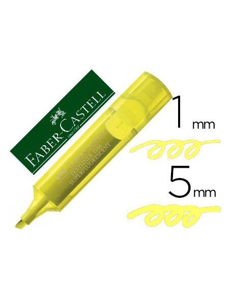 Rotulador Faber Fluorescente 1546 Color Amarillo