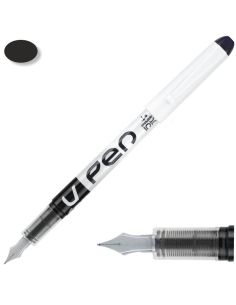 Pluma Pilot V Pen Blanco Tinta Negra
