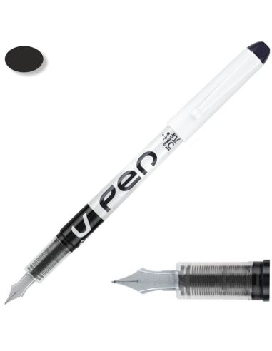 Pluma Pilot V Pen Blanco Tinta Negra