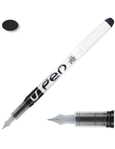 Pluma Pilot V Pen Blanco Tinta Negra