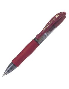Boligrafo Pilot G-2 Pixie Burdeos Tinta Gel Retractil Sujecion De Caucho
