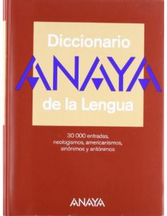 Diccionario Anaya De La Lengua