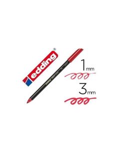 Rotulador Edding 1200 Rojo Metal 72