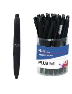 Bolígrafo Tinta Fluida Viscosa Plus Soft Negro